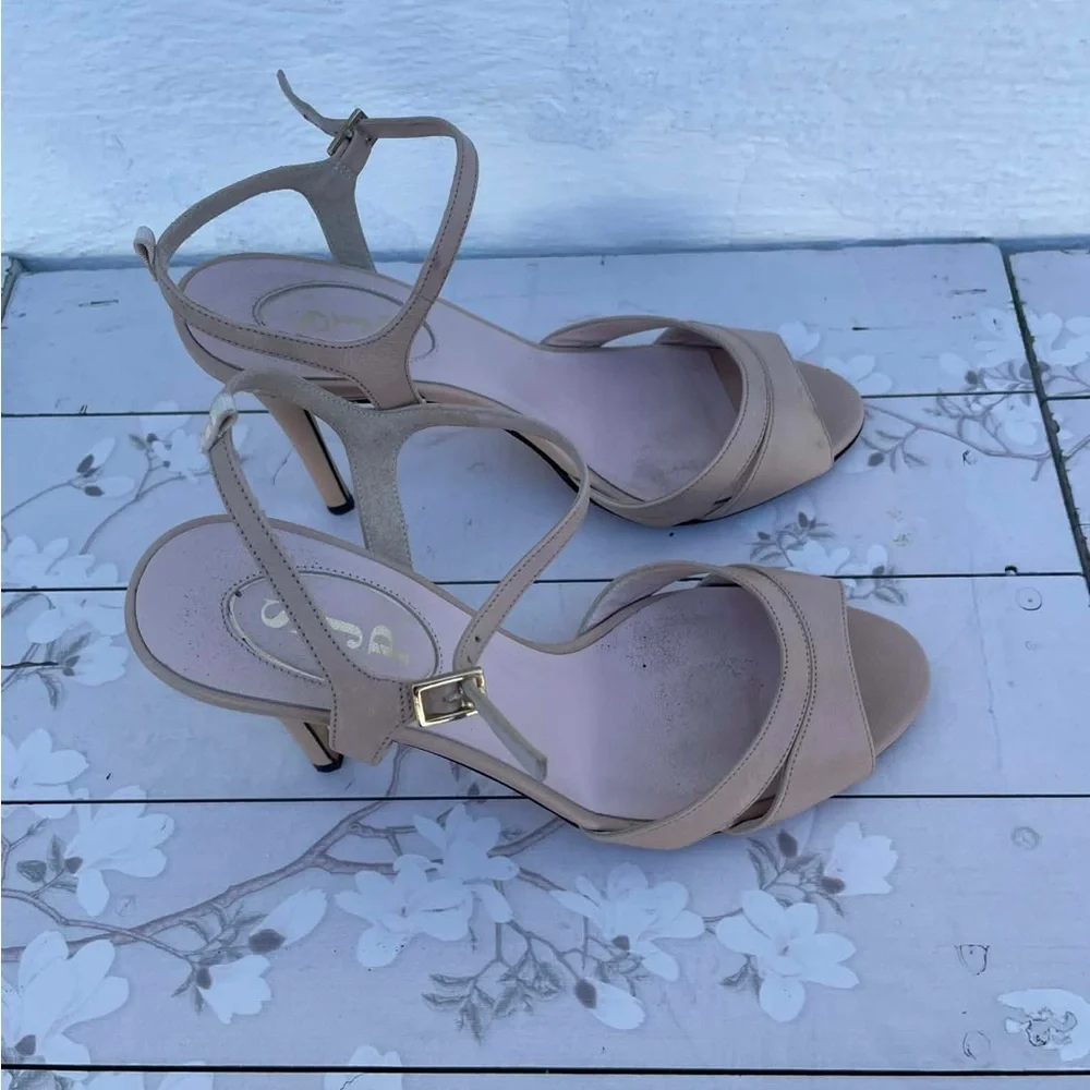 SJP by Sarah Jessica Parker Nude Strappy Heels